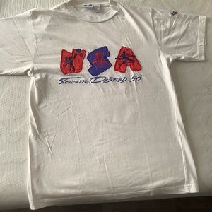 Team Disney '96 USA Shirt Mens S White Used